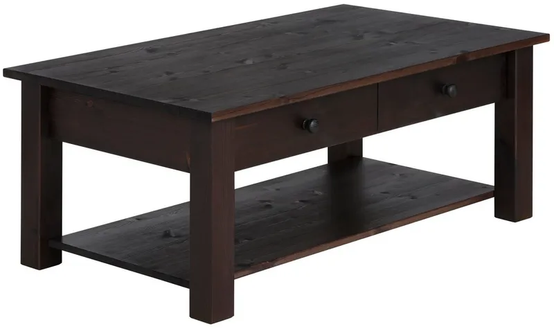OTTO home Couchtisch Chicago (Couchtisch, Sofatisch, OTTOs Choice), in zwei Größen, Landhausstil, zusätzlicher Stauraum, Braun|weiß, – Produktbild 2 von 5