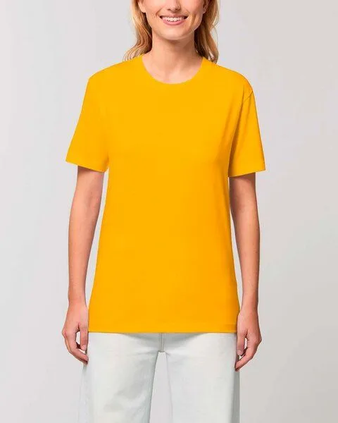 YTWOO YTWOO 3er Pack Basic Unisex T-Shirt aus Bio Baumwolle | viele Farbkombinationen | Fair Trade | Nachhaltig, Orange-gelb-rot, – Produktbild 4 von 4