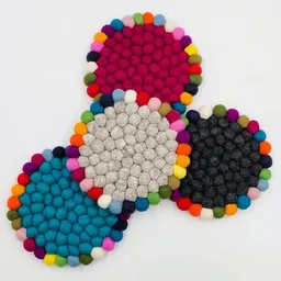 Frida Feeling Frida Feeling Filz Untersetzer mit Regenbogenrand (Ø ca. 21 cm) – Produktbild 1 von 1