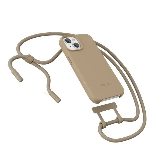 change the label change the label Change Case - 2in1 Nachhaltige iPhone Hülle mit abnehmbarer Kette, Taupe, – Produktbild 3 von 4