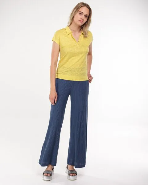 Alma & Lovis Alma & Lovis Marlene aus feinem Rippen-Jersey | Rib Marlene, Denim (blau), – Produktbild 1 von 3