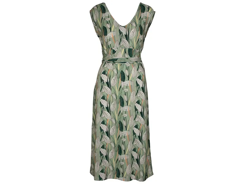 Bleed bleed Damen-Kleid 'Lakelovers' mit Bindegürtel, grün, Gr. S – Produktbild 1 von 1