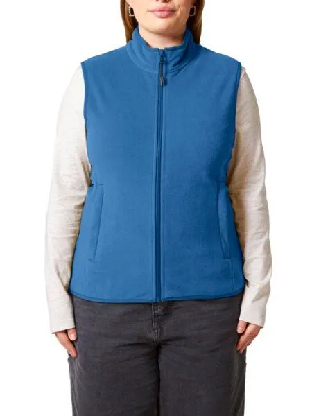 YTWOO YTWOO Damen ärmellose Fleecejacke enganliegend aus 100% recyceltem Polyester, Blau, – Produktbild 1 von 4