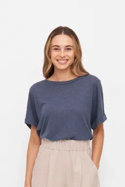 WiDDA Widda Damen vegan T-Shirt Lari Marineblau – Produktbild 1 von 1