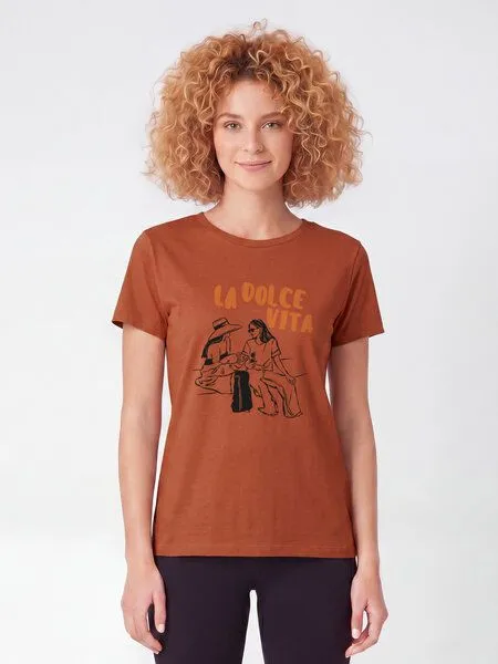 watapparel watapparel T-Shirt Frauen La dolce vita, Heritage brown, – Produktbild 2 von 2