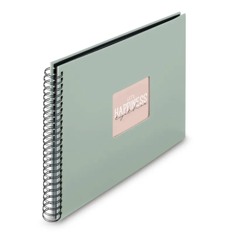Hama Hama Spiral-Album "Fine Art", 36x32 cm, 50 schwarze Seiten, Salbei – Produktbild 1 von 4