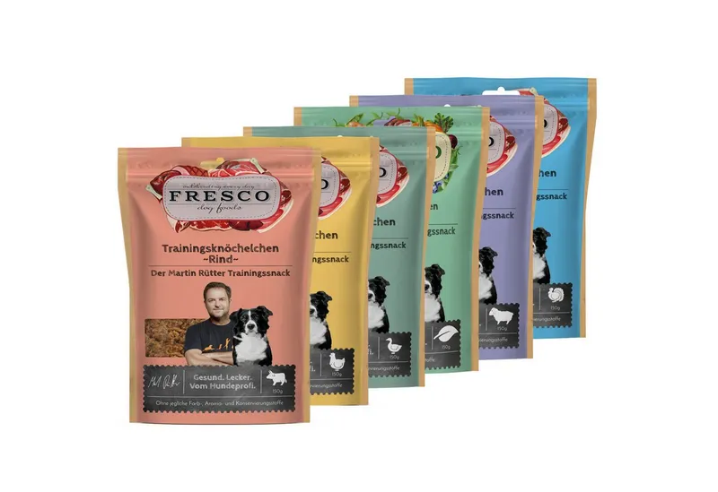 Fresco Dog Martin Rütter Trainingsknöchelchen Hunde Leckerli PROBIERPAKET, 6x150g, Snack für: Hunde, Getreidefrei, zuckerfrei, hoher Fleischanteil – Produktbild 5 von 5