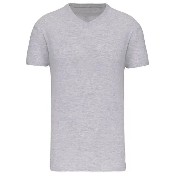 Greenspired Greenspired Basic Unisex Bio V Neck T- Shirt 145 g/m² S - 5 XL, Ash heather, – Produktbild 1 von 1