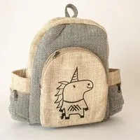 Himal Hemp HH Rucksack UNICORN aus Hanf von Himal Hemp (Backpack Medium), Zigzag schwarz-weiß, – Produktbild 1 von 1