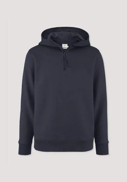 hessnatur hessnatur Sweat Hoodie Regular aus Bio-Baumwolle mit recycelter Baumwolle, Marine, – Produktbild 4 von 4