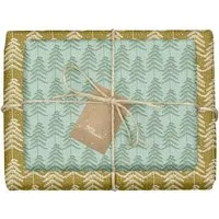 dabelino dabelino Geschenkpapier Set: Weihnachten "Tannenbäume / grün, braun" – Produktbild 1 von 1