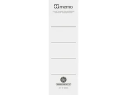 Memo 10 memo-Rückenschilder 7,5cm grau – Produktbild 1 von 1