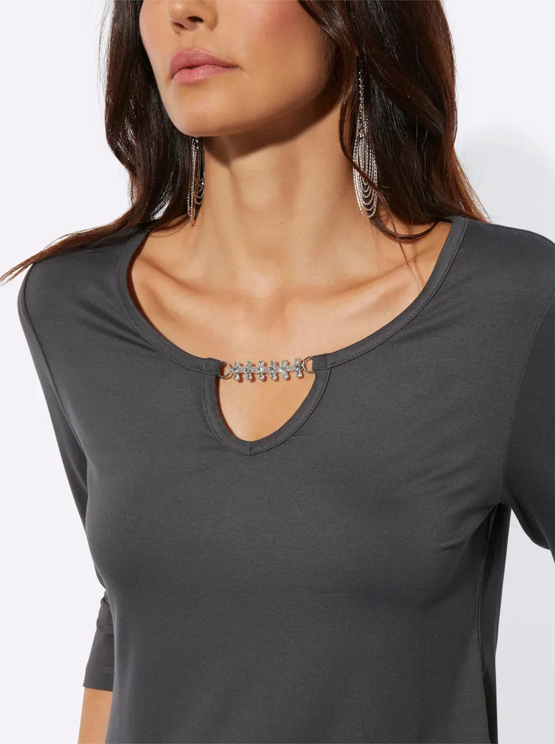 Witt 3/4-Arm-Shirt, Graphit, – Produktbild 1 von 2