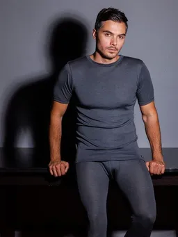 Haasis Bodywear Haasis Bodywear edles Wolle/Seide Herren Basic Shirt Rundhals Feinripp – Produktbild 1 von 1