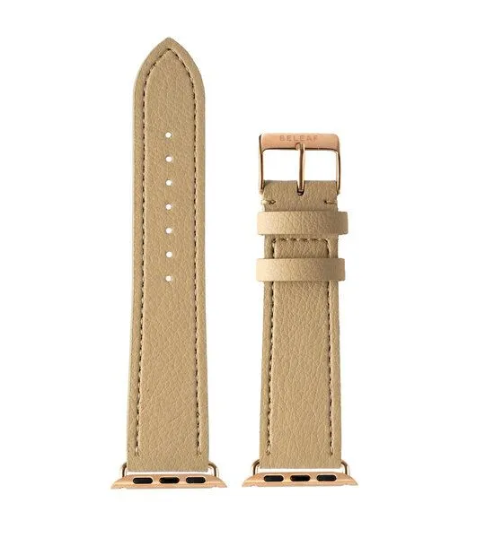 BELEAF BELEAF Apple Watch Strap Cactus - veganes Uhren-Armband aus Kaktusleder beige, Roségold, – Produktbild 1 von 1
