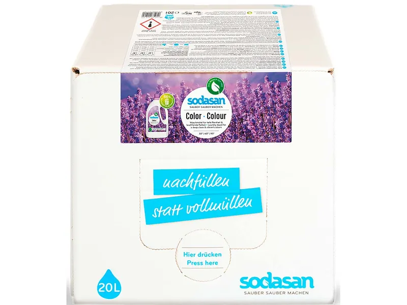 Sodasan Sodasan Color-Waschmittel 'Lavendel' Bag in Box, 20 l – Produktbild 1 von 1
