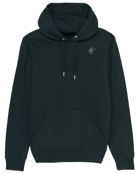 Human Family Human Family Bio Unisex Basic Hoodie - "HF", Schwarz, – Produktbild 1 von 4