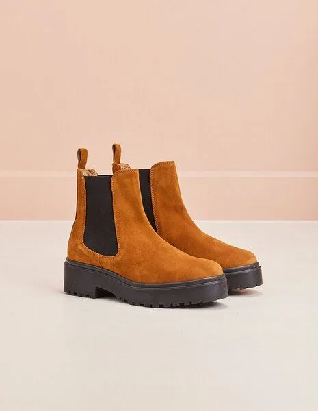 M.Moustache M.Moustache Leder Boot Flora, Suéde ambre, – Produktbild 5 von 8