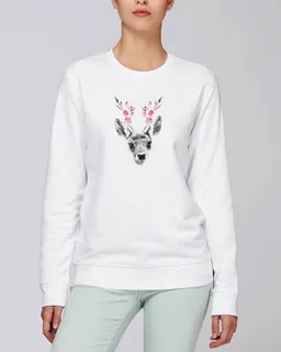 Human Family Human Family Bio Damen oversize Rundhals-Sweatshirt "Fawn" – Produktbild 1 von 1