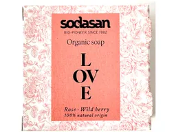 Sodasan sodasan Seife "LOVE" organic soap, Rose/Wild berry – Produktbild 1 von 1