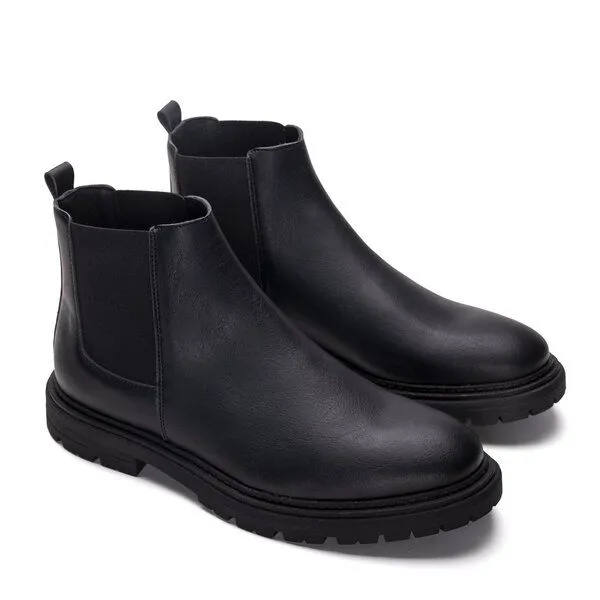 Nae Vegan Shoes Nae Vegan Shoes NAE LUKAS - vegane, Chelsea Stiefellette, Schwarz, – Produktbild 2 von 4