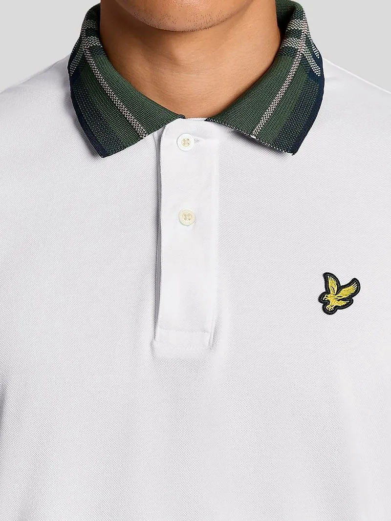Lyle and Scott Lyle & Scott Poloshirt Tartan-Kragen Weiß - Größe XL, Weiß, – Produktbild 2 von 5