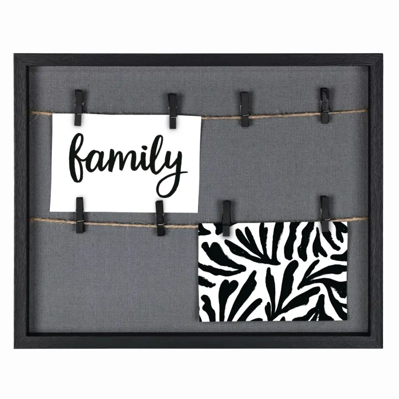 Hama Hama Bilderrahmen "Muro", mit Schnur und Klammern, Schwarz, 29,5 x 36,5 cm – Produktbild 1 von 5