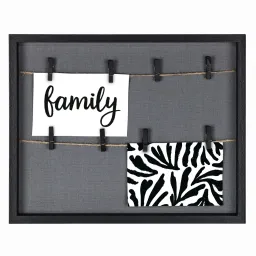 Hama Hama Bilderrahmen "Muro", mit Schnur und Klammern, Schwarz, 29,5 x 36,5 cm – Produktbild 1 von 1