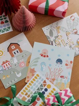 Vertbaudet Set mit geometrischen Stickern für Kinder – Produktbild 1 von 1