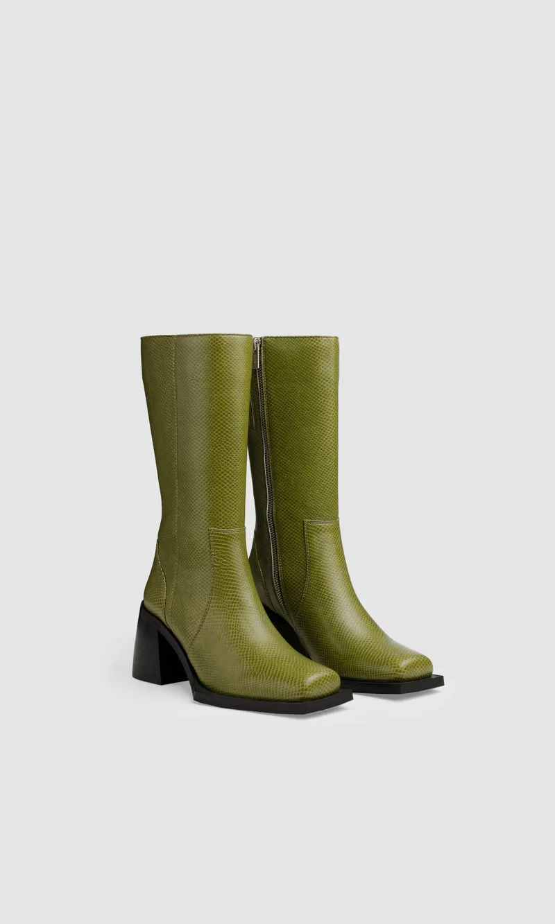 Prev Prev Damen vegan Stiefel Karel X Plus Rosmarin Grün, Hellgrün, – Produktbild 2 von 2