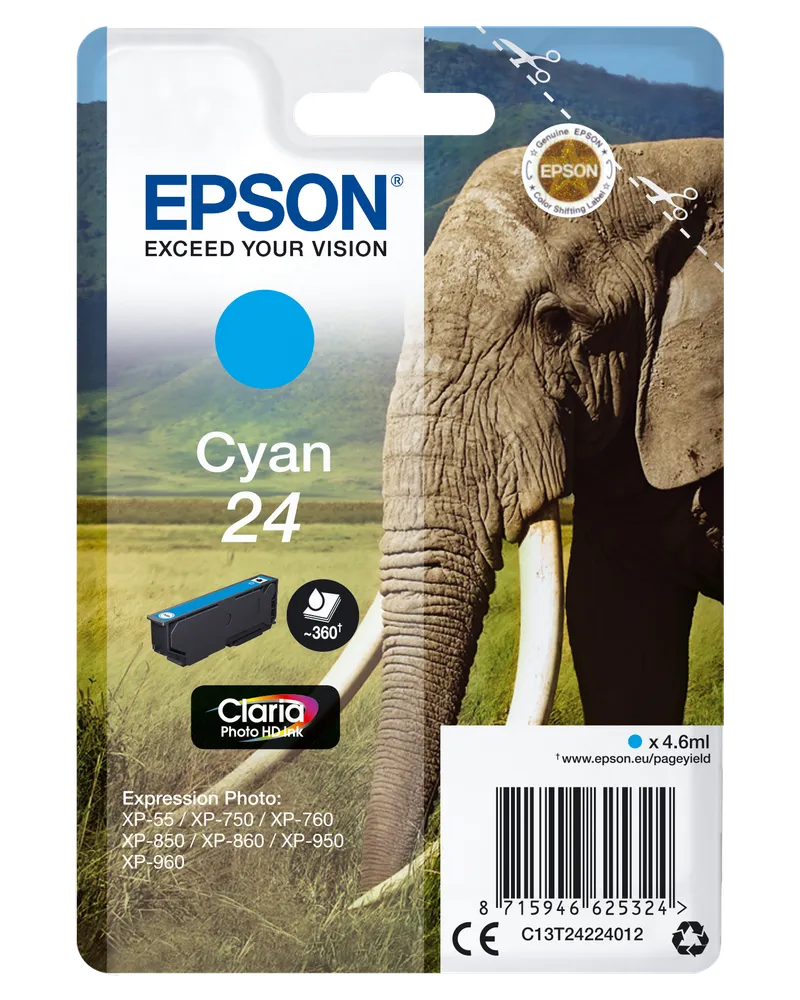 Epson Epson Tintenpatrone T2422 cyan – Produktbild 1 von 2