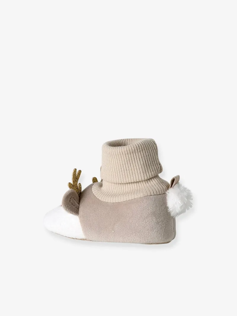 Vertbaudet Baby warme Krabbelschuhe, Beige, – Produktbild 3 von 4