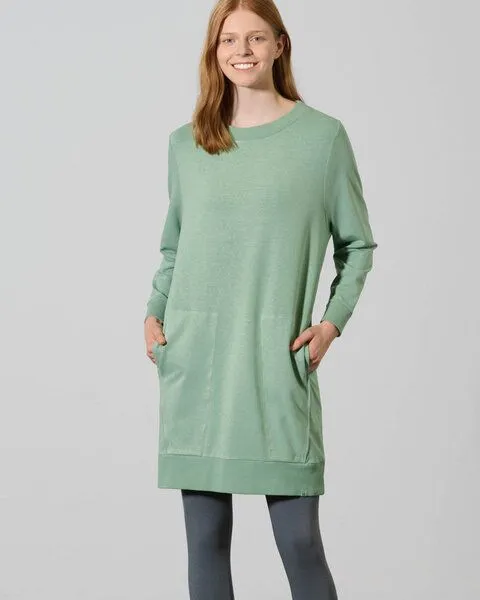 HempAge HempAge Sweatdress Hanf/Biobaumwolle, Menta (grün), – Produktbild 1 von 4