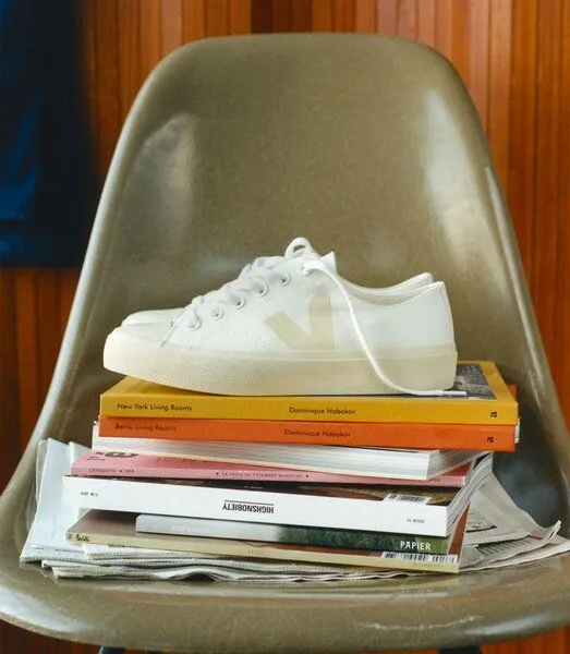 Veja Veja Sneaker Damen Vegan - Wata II Low Canvas, Weiß (white pierre), – Produktbild 4 von 4