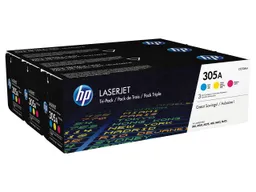 Hewlett Packard hp 3er Set Druckkassetten CF370AM, Nr. 305A cyan, magenta, gelb – Produktbild 1 von 1