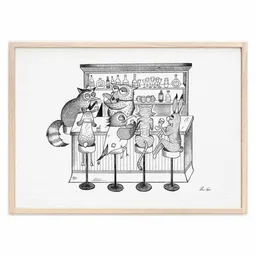 LIGARTI Kunstdruck »Tierbar« von LIGARTI | A4, A3 oder A2 | Wandbild | Poster | Kunst – Produktbild 1 von 1