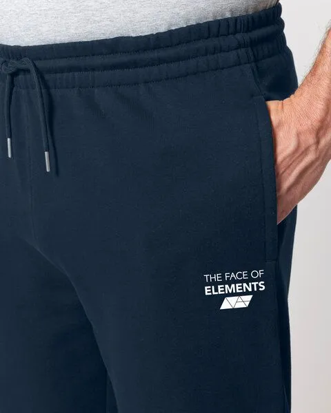 THE FACE OF ELEMENTS The Face of Elements Peak - Regular Fit Sweatpant aus 100% Bio-Baumwolle, Navy blue (blau), – Produktbild 2 von 3