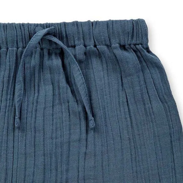 Sense Organics Sense Organics Baby Shorts, Modell CHARLIE, Blaugrau, – Produktbild 2 von 3