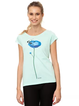 FellHerz FellHerz Damen T-Shirt Swimming Pool moonlight jade bio & fair & vegan – Produktbild 1 von 1