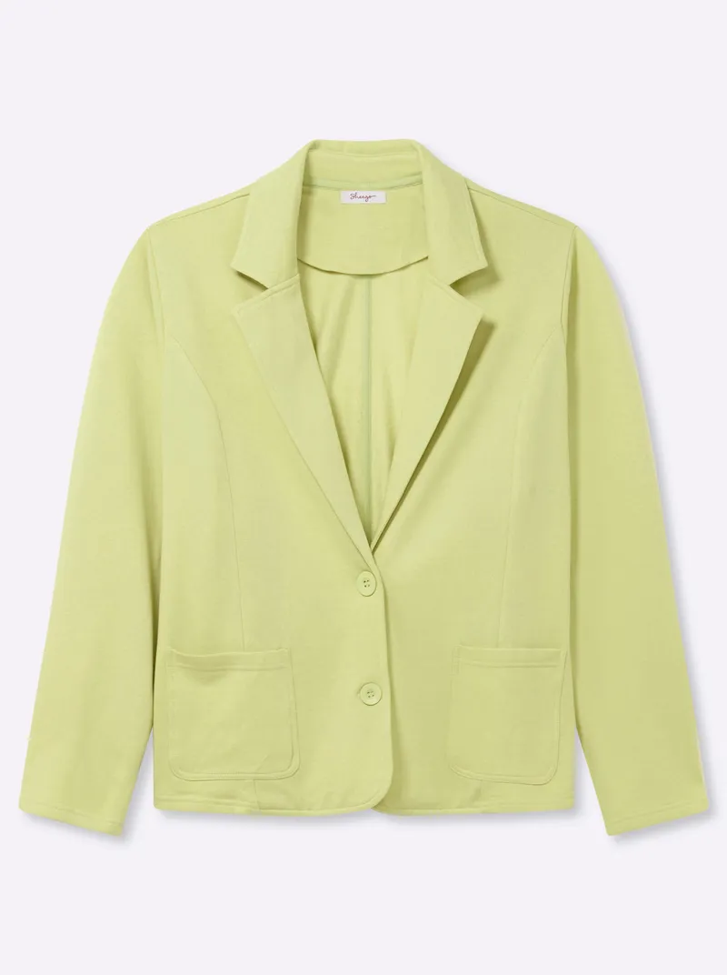 sheego Sweatblazer, Pistazie, – Produktbild 1 von 2