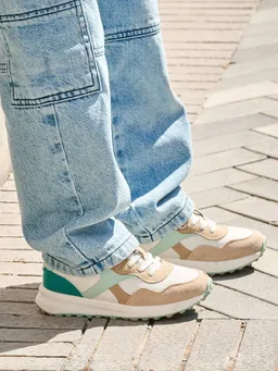 Vertbaudet Vertbaudet Sneakers mit elastischer Schnürung Kinder set – Produktbild 1 von 1