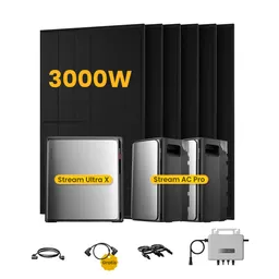 EcoFlow EcoFlow Stream Ultra X, Solaranlage mit Speicher, mit 6 x 500W Bifazialen Solarmodulen, by Powerness - Stream Ultra X + 2 x Stream AC Pro | 7680Wh / ohne Zubehör / Selbstabholung – Produktbild 1 von 1