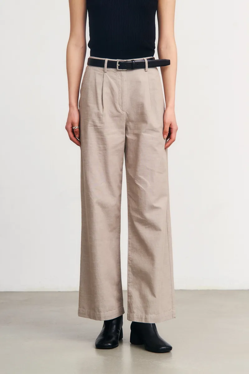 Rotholz Rotholz Damen vegan Hose Hohe Taille Grau Braun, Braun, – Produktbild 2 von 2