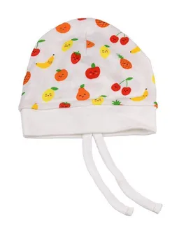 El Puente El Puente Babymütze "Funny Fruits", Größe 6-12 Monate | Fair Trade & Handmade aus Ägypten | Bio-zertifiziert – Produktbild 1 von 1