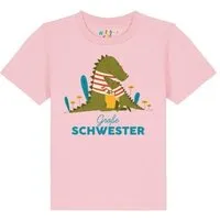 watabout kids watabout.kids T-Shirt Kinder Krokodil Große Schwester, Cotton pink, – Produktbild 1 von 1