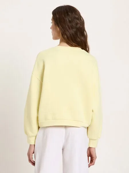 LANIUS LANIUS Statementsweatshirt Pullover aus Bio-Baumwolle, Gelb (pastel-sun), – Produktbild 4 von 4