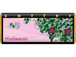 Zotter Bitterschokolade mit Himbeeren, handgeschöpft – Produktbild 1 von 1