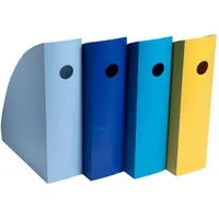 Exacompta 4 Exacompta Stehsammler Mag-Cube "BeeBlue", DIN A4+, farbig sortiert – Produktbild 1 von 1