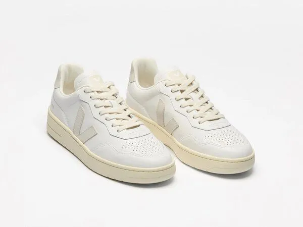 Veja Veja Herren-Sneaker - V-90 O.T. Leather, Weiß (white natural), – Produktbild 2 von 3