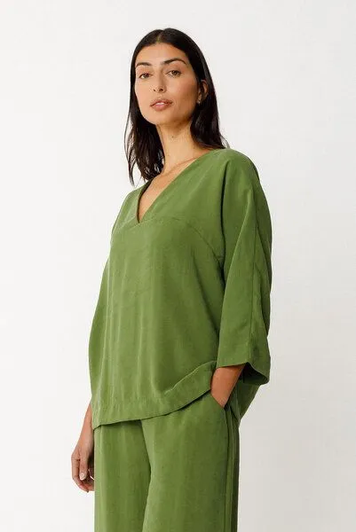 SKFK SKFK Tunika "Balen" aus Modal, Dark green (grün), – Produktbild 2 von 4